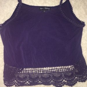 Blue tank/cropped shirt